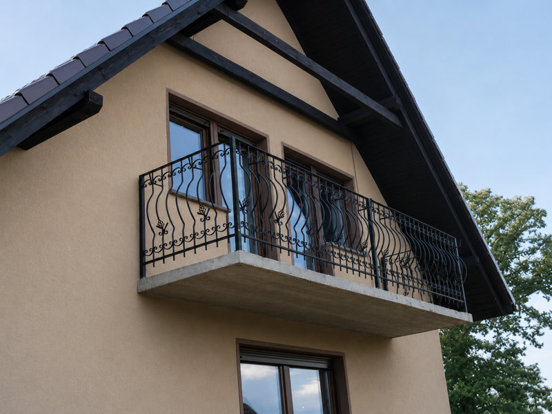 Balustrada z elementów ozdobnych