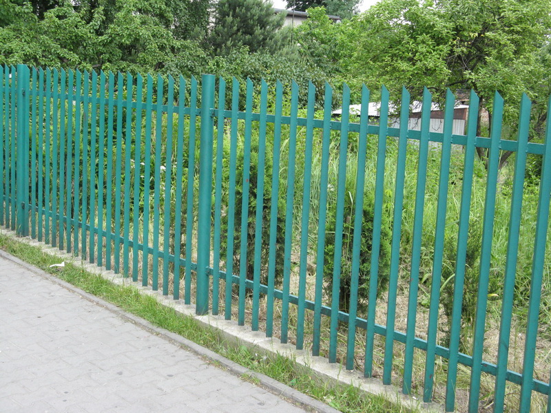 Ogrodzenie lakierowane typu palisada